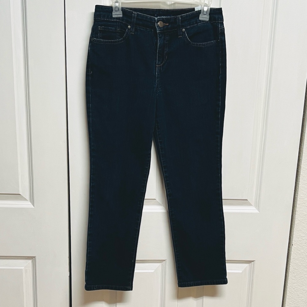 Bandolino Mandie Jeans in Dark Blue Petite Size 8P Short